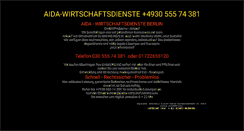 Desktop Screenshot of aida-wirtschaftsdienste.de