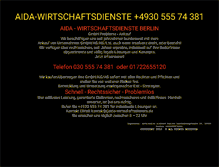 Tablet Screenshot of aida-wirtschaftsdienste.de